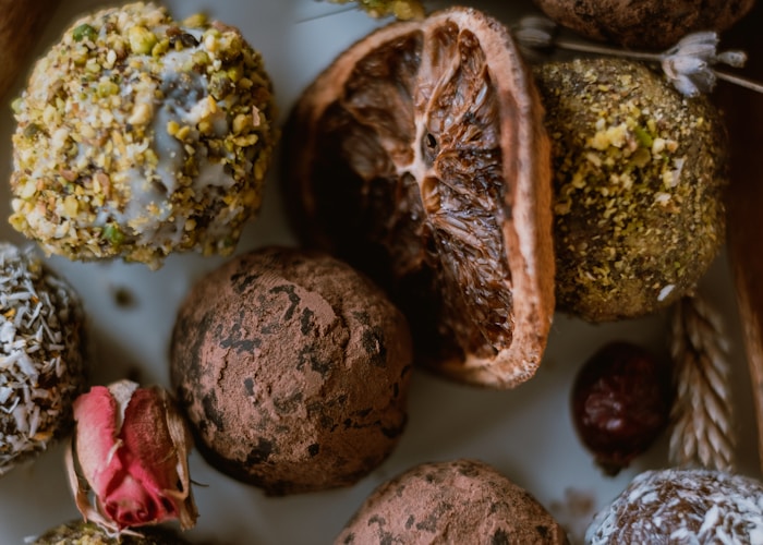 Assorted artisan chocolates